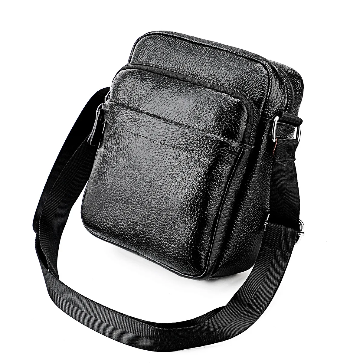 2027 New Luxury Men's Mini Handbag Cow Genuine Leather Male Shoulder Bag Real Natural Leather Crossbody Bag Messenger Bags