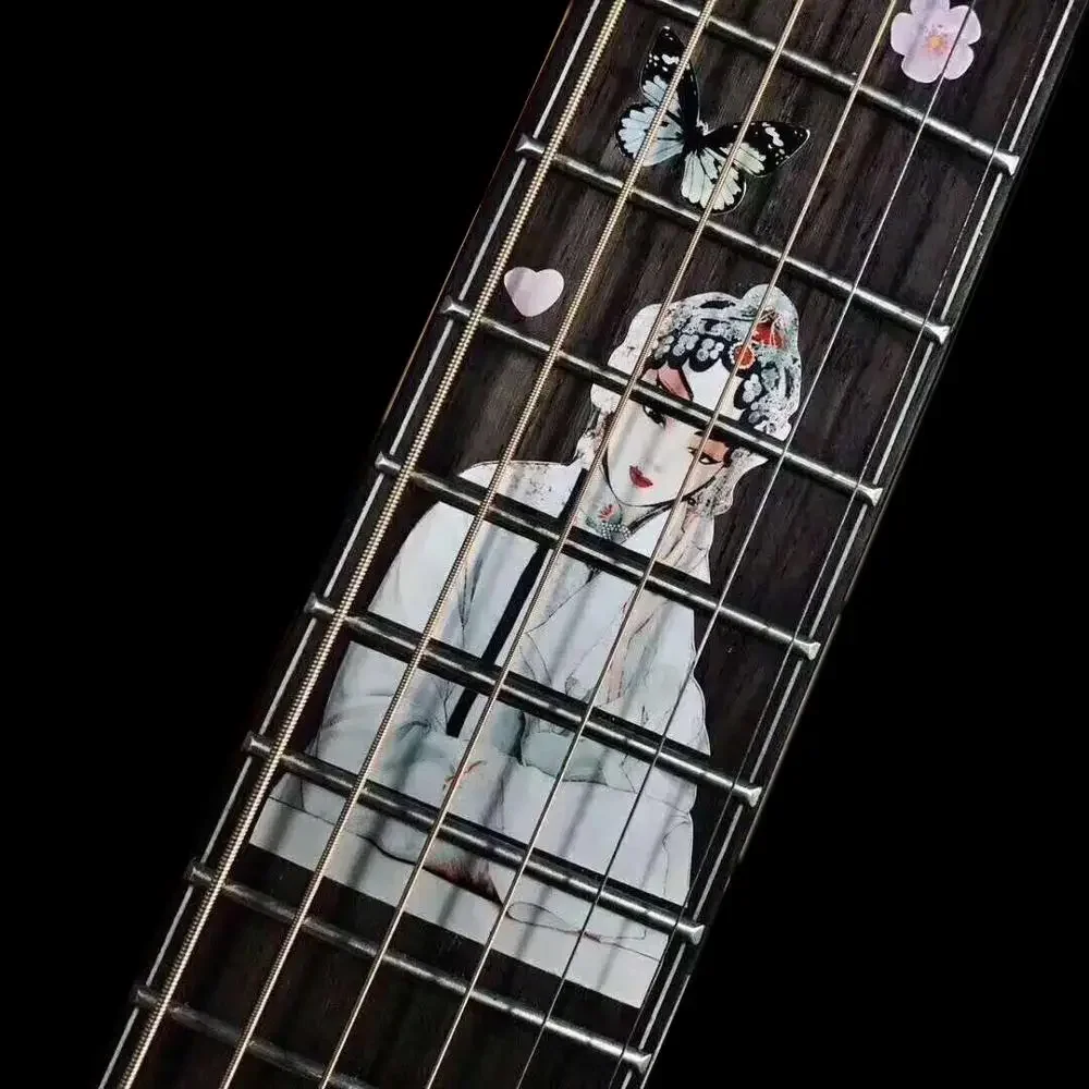 Hot Selling DIY Guitar Fingerboard Inlay Sticker Guitar Neck Headstock Decals Space Series Guitarra Ukulele Inlay Sticker
