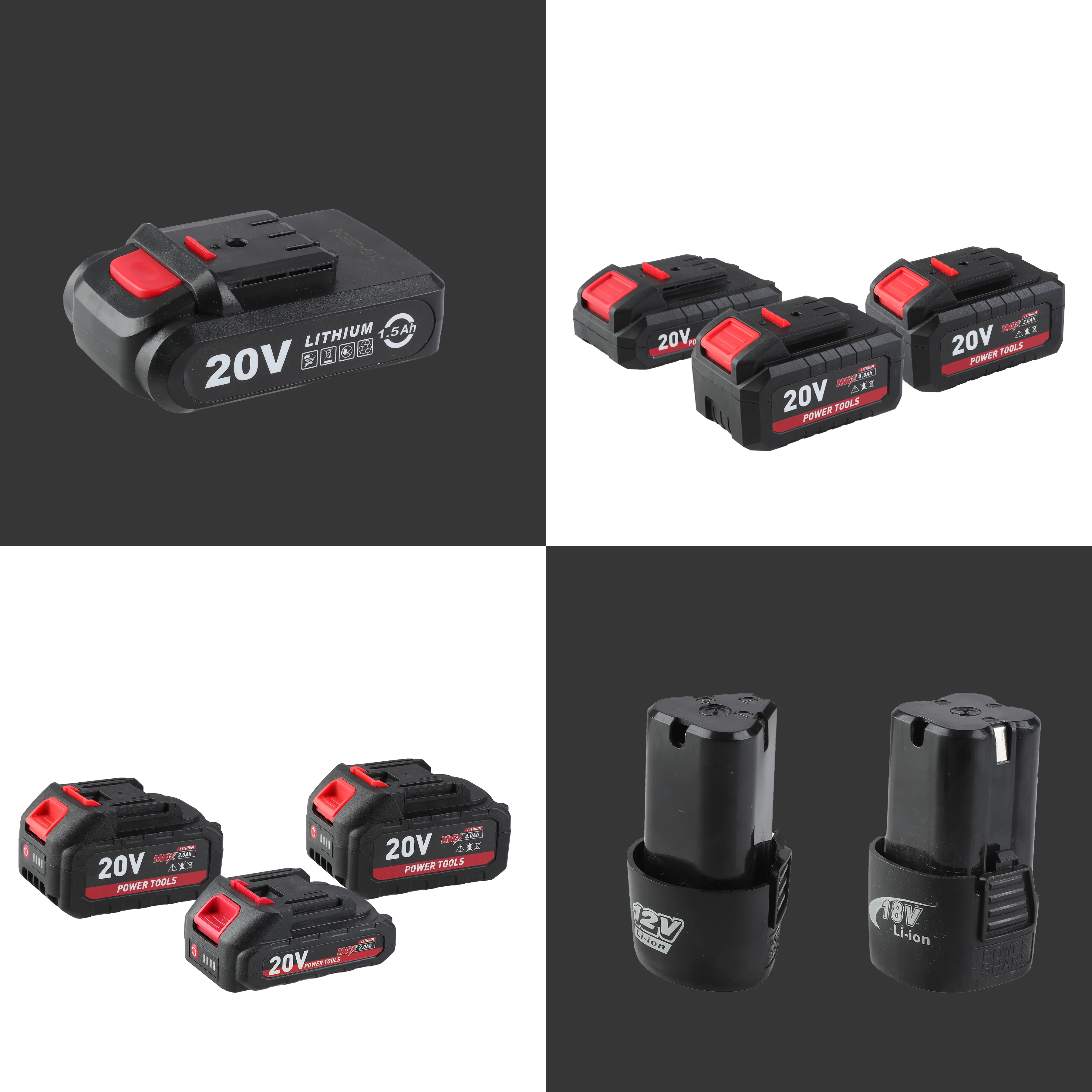 LYUWO Rechargeable Battery 20V Lithium-Ion Series Cordless Drill/Saw/Screwdriver/Wrench/Angle Grinder Brushless Power Tools
