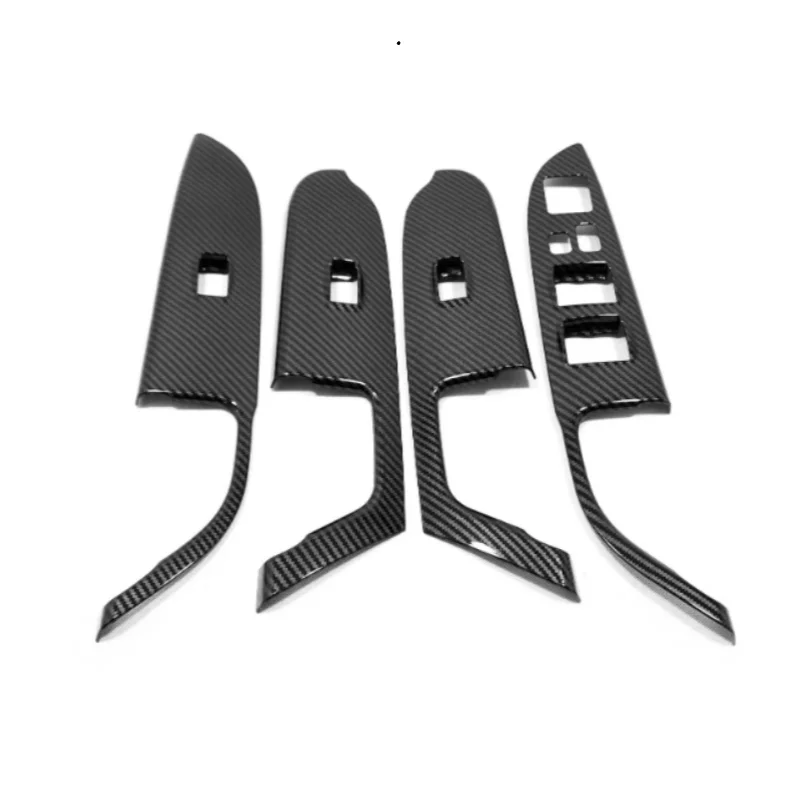 LHD Car Door Window Glass Lift Button Panel Armrest Windows Switch Frame Trim Cover Sticker For Mitsubishi ASX 2020 Accessories