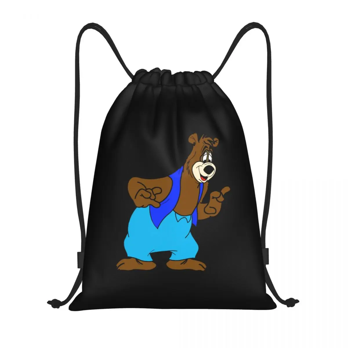 

Custom Barneies Bear Drawstring Bags for Training Yoga Backpacks Men Women Cartoons Sports Gym Sackpack