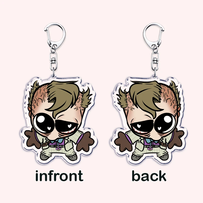 Horror Outlast Trials Franco Il Bambino Meme Keychain for Accessories Bag  Key Chain Keyring Jewelry Fans Friends Birthday Gifts
