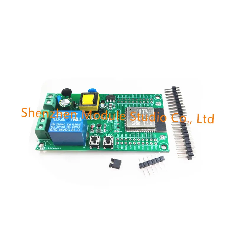 AC powered ESP32 WiFi BT ble single relay module ESP32 development board I/O port UART program downloadPort 4M Byte Flash