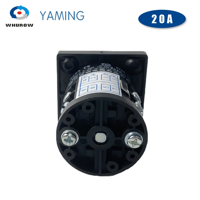 4 Position Rotary Cam Switch 20A 2 Poles Silver Contact Electric Motor Selector Control Manufacturing Factory HZ5B-20/2