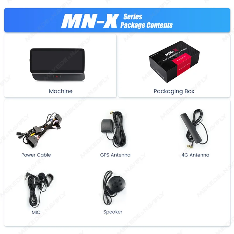 MEKEDE, disponibile in magazzino nell'UE, autoradio Android da 10,25" per Audi Q5 8R 2010-2017, sistema stereo multimediale con navigazione GPS, unità principale, processore a 8 core, 6 GB di RAM +
