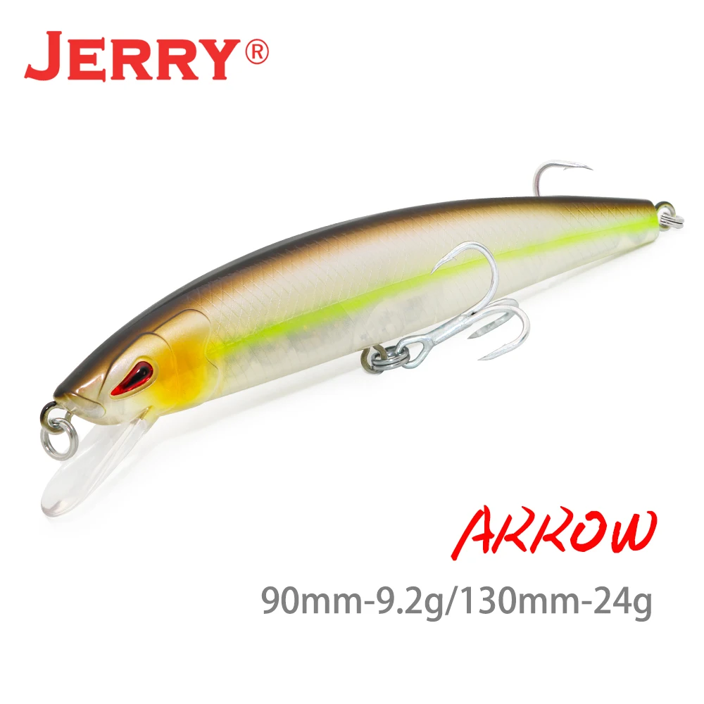 Jerry Arrow 130mm Floating Minnow Fishing Lure Freshwater Saltwater Baits For Bass Pike UV Color Rattling Hard Baits view 5