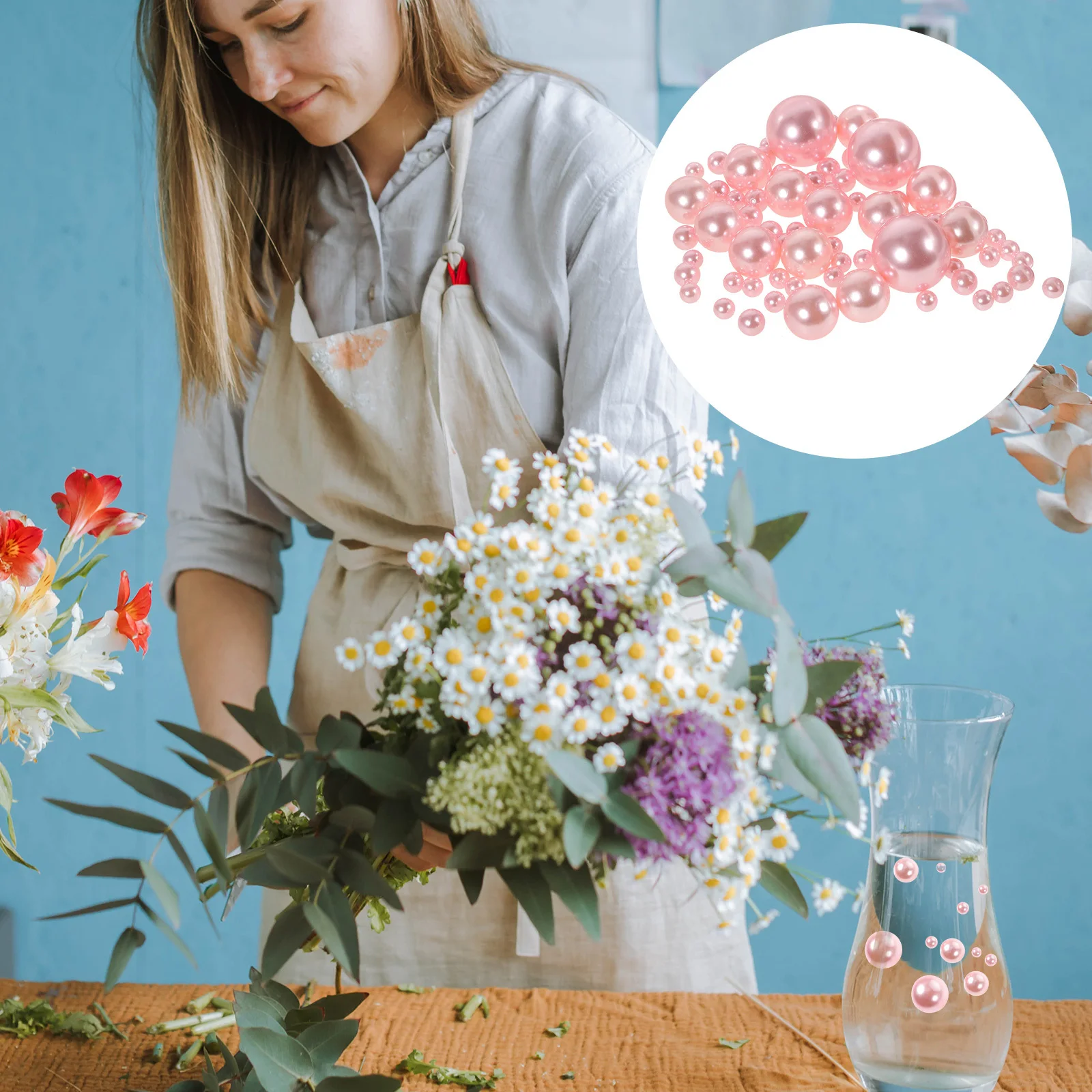 

Beads for Vase Assorted Sizes Pearls Decorative Artificial Artificially Fake Floating