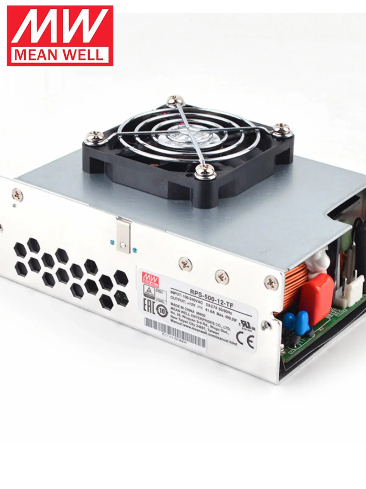 Mingwei Power Supply RPS-500-12/15/18/24/27/36/48-TF Overhead Fan Medical Type 500W