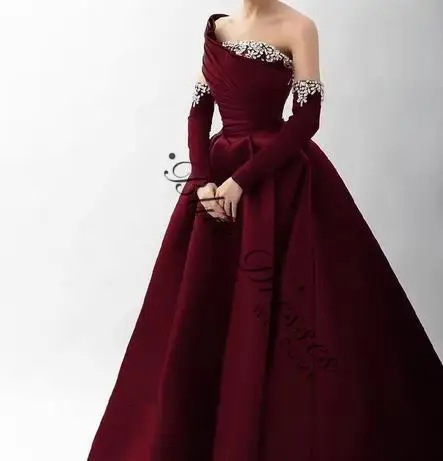 

customized Elegant Satin Women's Evening Gown Elegant Dresses for Women Gala Party Dress Luxurious Simple Evening Wear Prom