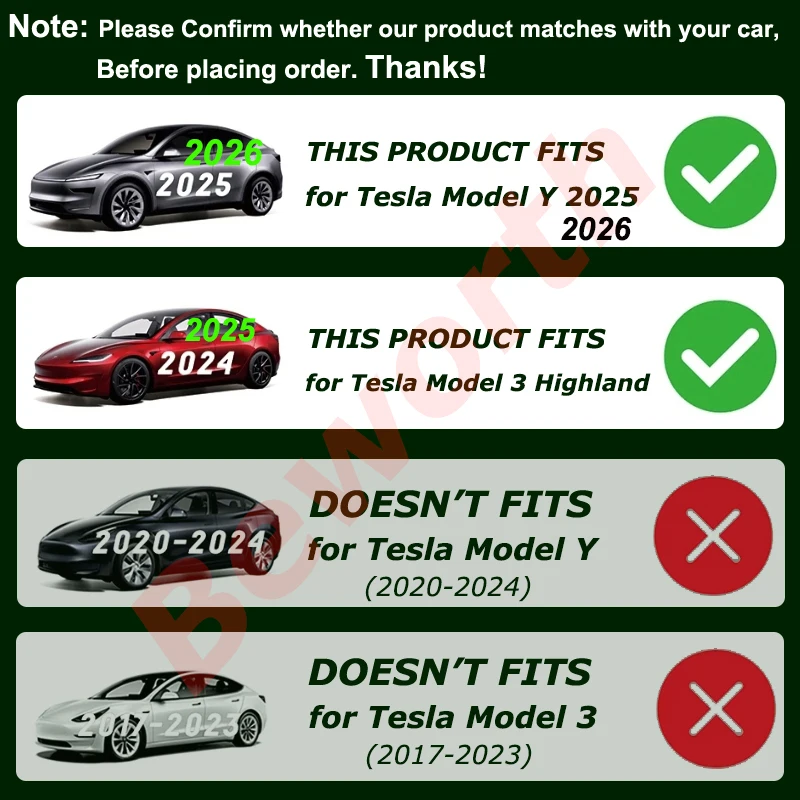 Für Tesla Modell Y2025, Lenkrad-Schalthebelabdeckung, Griffschutz, Schalthebel, Paddelgehäuse, Modell 3, Highland-Zubehör – Detail 1