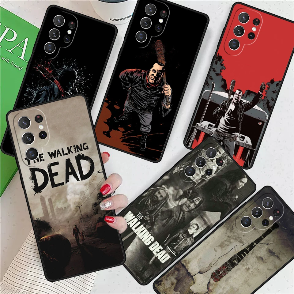 Negan Walking Dead For Samsung Galaxy S24 Ultra S21 S22 S8 S9 S10E Note 10 20 Plus FE S23 Phone case Cover Coque