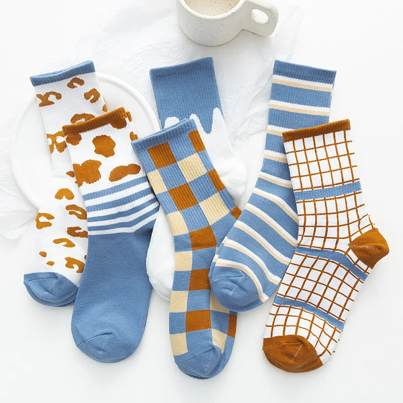 

4 пары Ins, новые осенние белые спортивные женские носки с рисунком медведя, панды и кролика, мягкие хлопковые милые зимние носки Kawaii Hipster