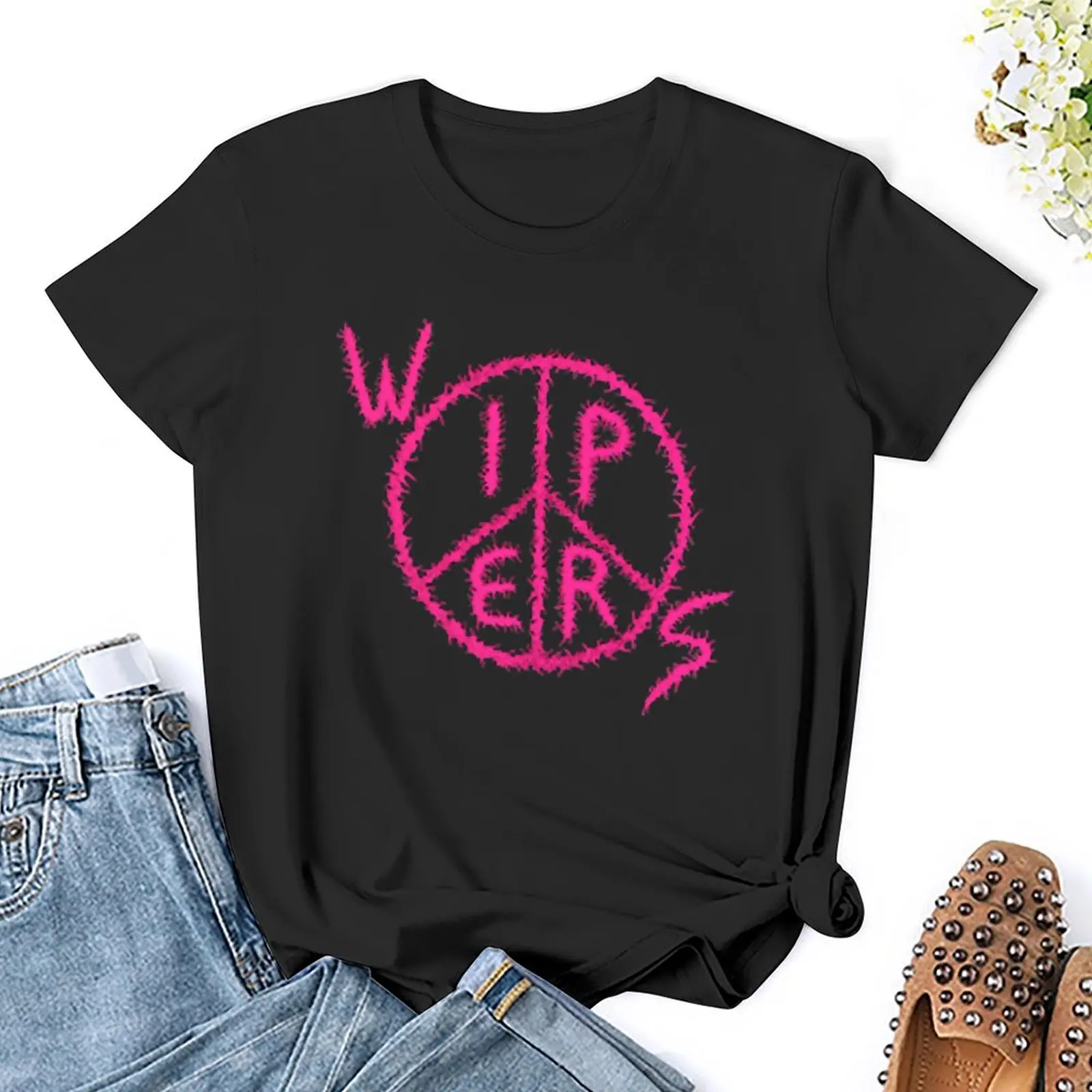 Wipers Band T-Shirt Aesthetic clothing tees female cat shirts for Women