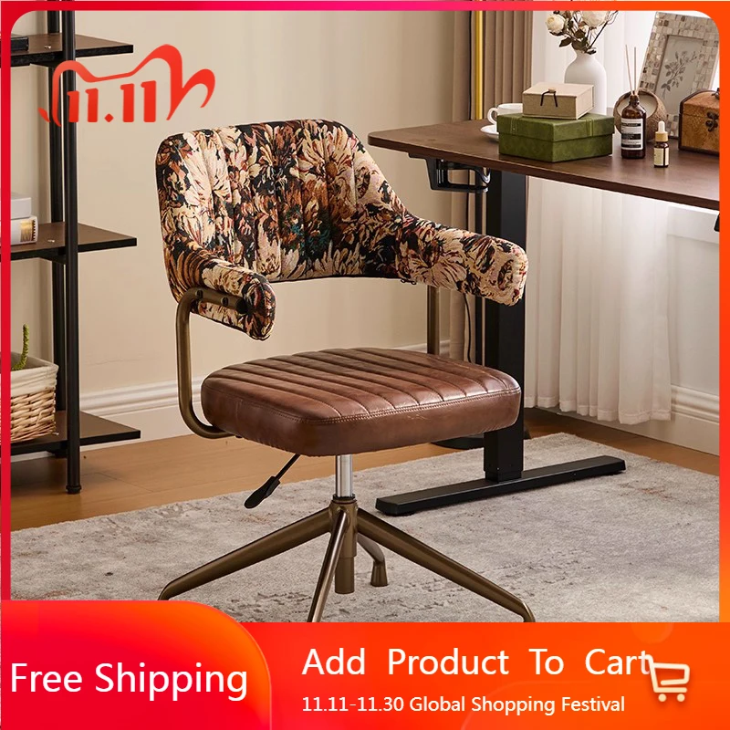 

Nordic Designer Office Chair Vanity Barber Luxury Modern Low Office Chair Student Reading Desk Sillas De Oficina Home Furniture