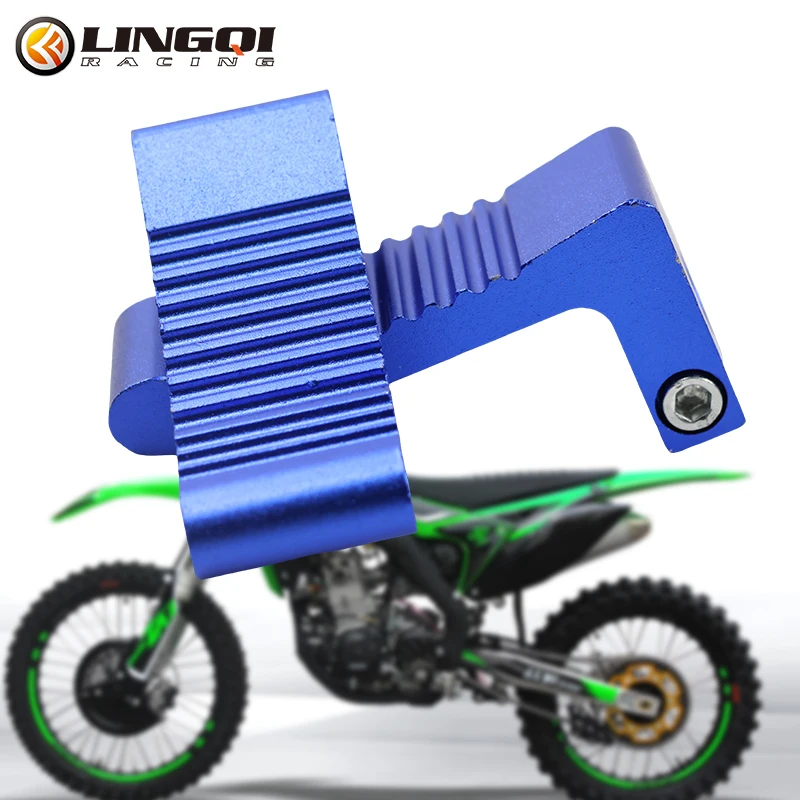 LINGQI RACING Various Color Anodized Aluminum Pedal For Bike Spare Parts Bicycle Accessories Dirt Bike Motorcycle Off Road