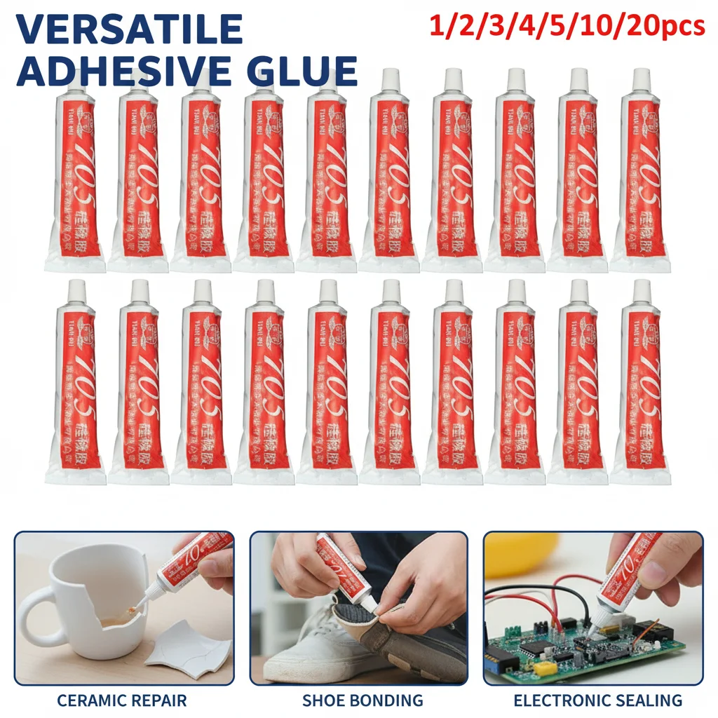 New 705 High Temperature Clear Silicone Rubber Insulating Industrial Adhesive Electronic Metal Glue Sealant Glass Glue
