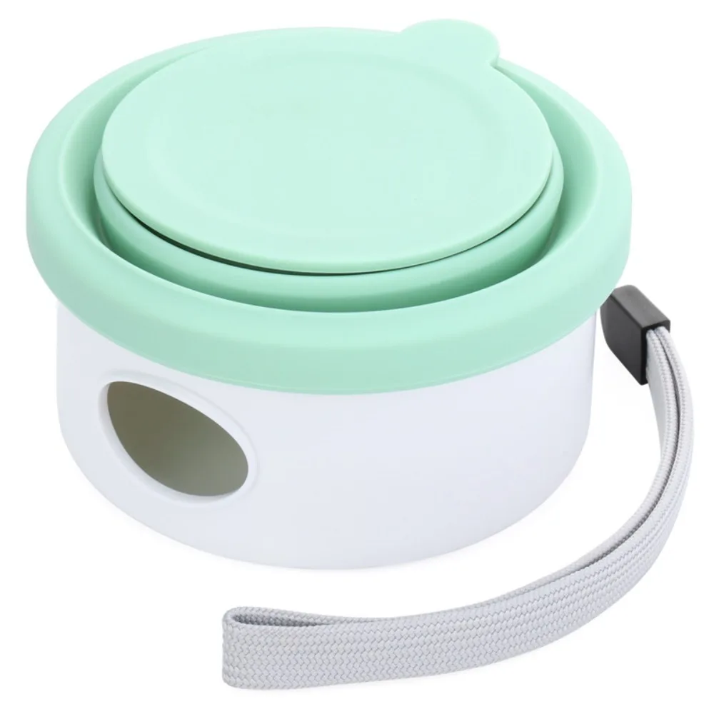 

Pet Bowl Collapsible Dog Travel Bowl Non-slip Silicone Pet Outdoor Feeding Dish Leak-proof Soft Cat Foldable Bowl Camping