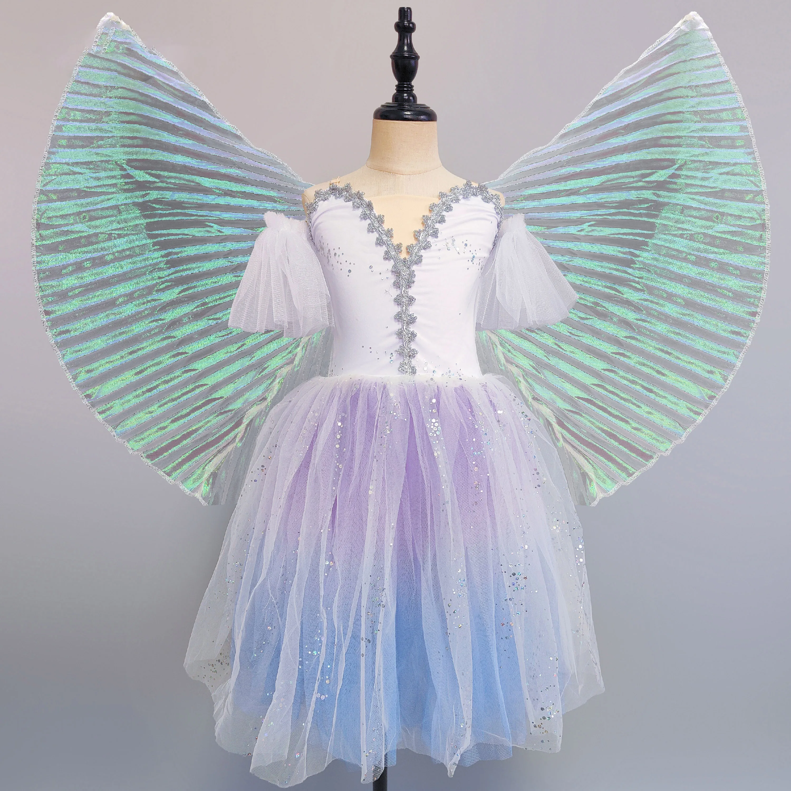 Vestido de Ballet con tutú romántico, vestido largo de bailarina para niñas y mujeres, tutú de Ballet de actuación, trajes de baile de cisne contemporáneos para niñas