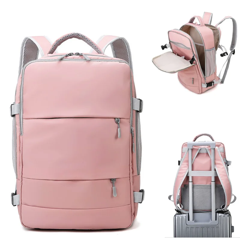 Travel Backpack Women Large Capacity Multi-Function Luggage Backpack Lightweight Waterproof USB Charging Port Bagpack Travel Bag