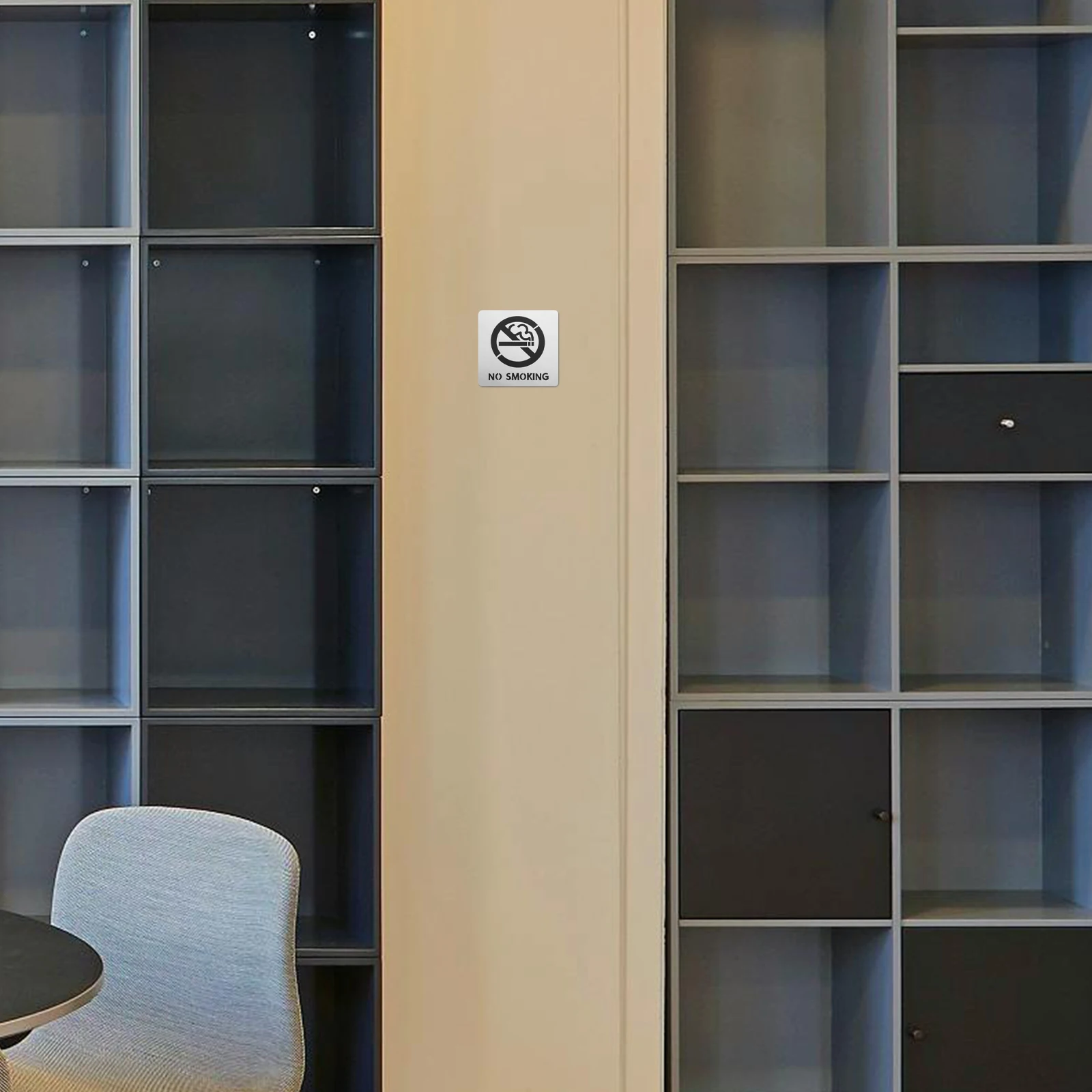 No Smoking Sign for Hotels Bathroom Office Hallway Sticker Label Business Labels