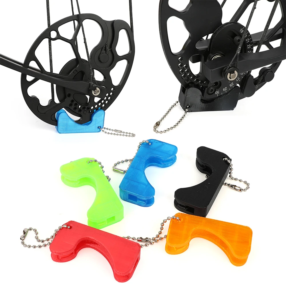 

PLA Compound Bow Pulley Wheel Protector Black/Red/Orange/Blue/Green Durable Portable Shooting Target Compound Bow Accessories