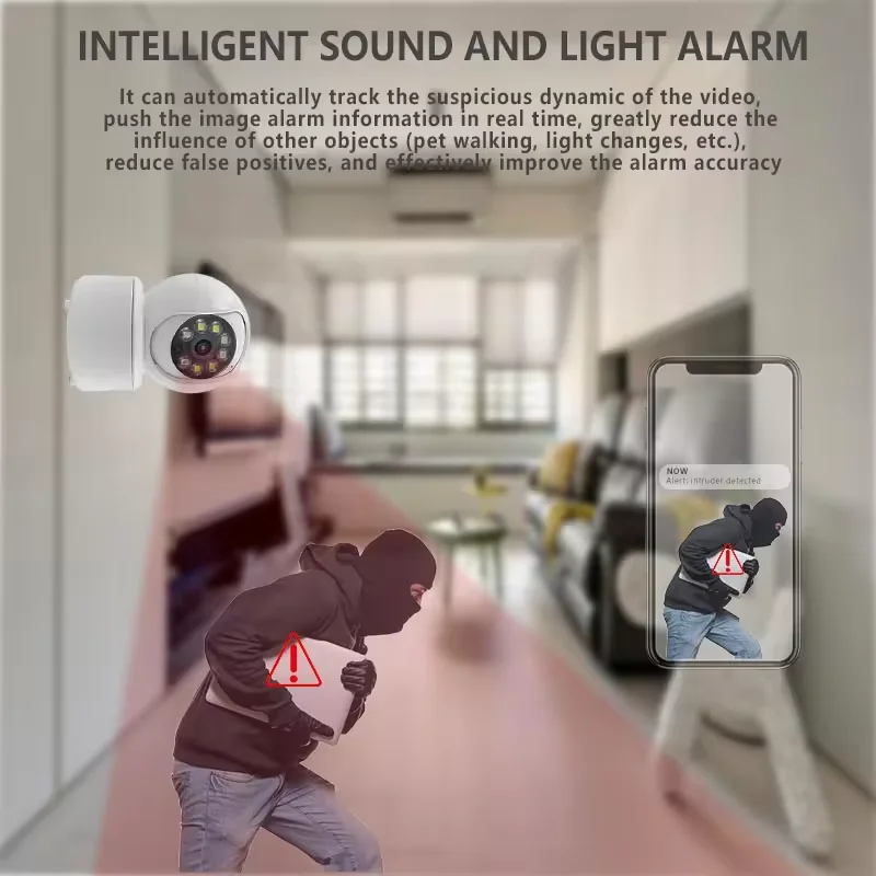 ICSEE App 2MP WIFI Smart Camera Security Protection Baby Monitor Full Color Night Vision Ai Human Tracking Two-Way Audio ICSEE