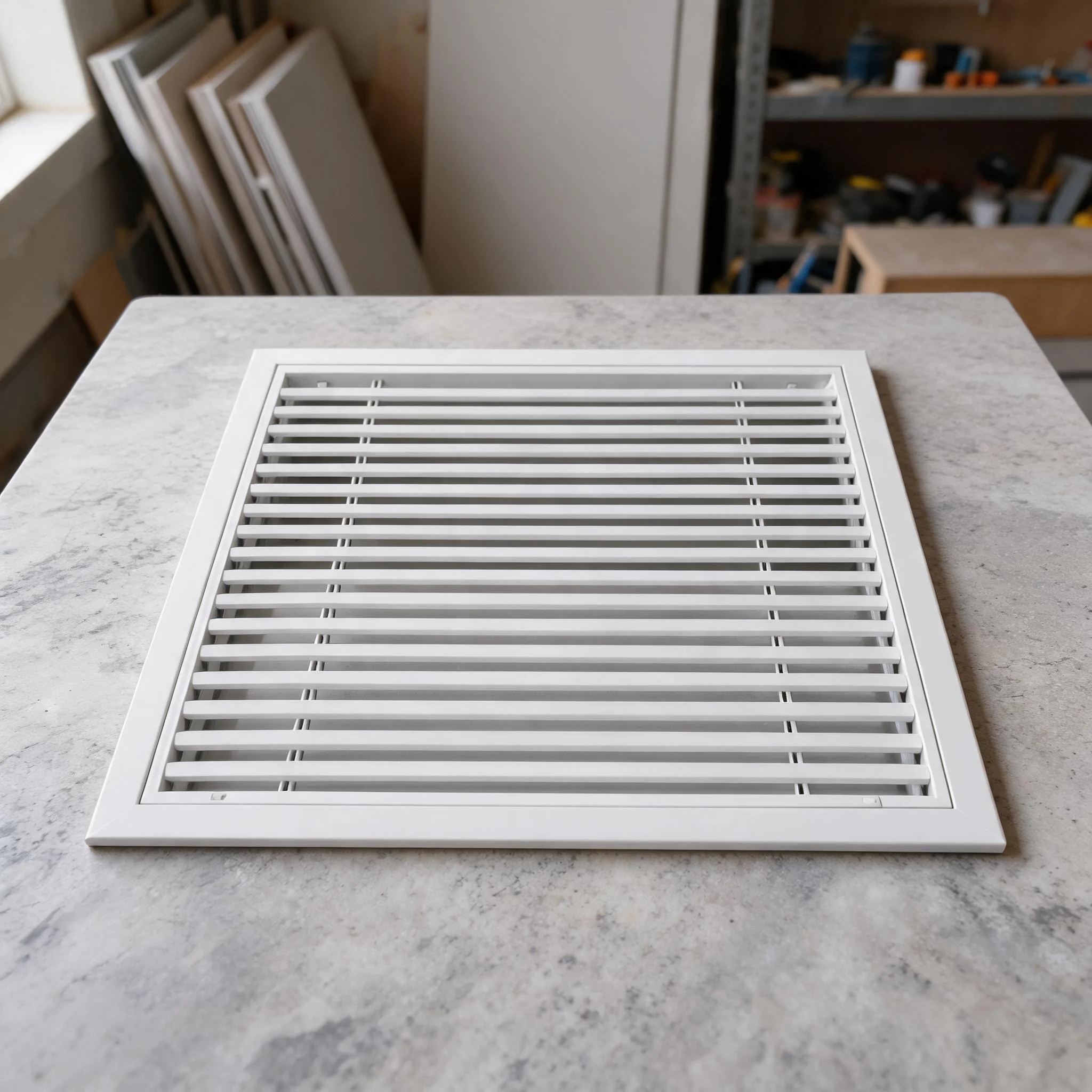Aluminum Alloy Return Air Louver Dust Screen Ventilation Grille For Central AC HVAC System Quiet Noise Reduction Home Office
