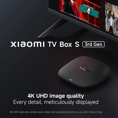 Imagen 2 del producto Versión Global Xiaomi TV Box S 3.a generación enchufe británico 4K Ultra HD 32GB ROM 2,4 GHz/5GHz Google TV asistente de Google reproductor multimedia