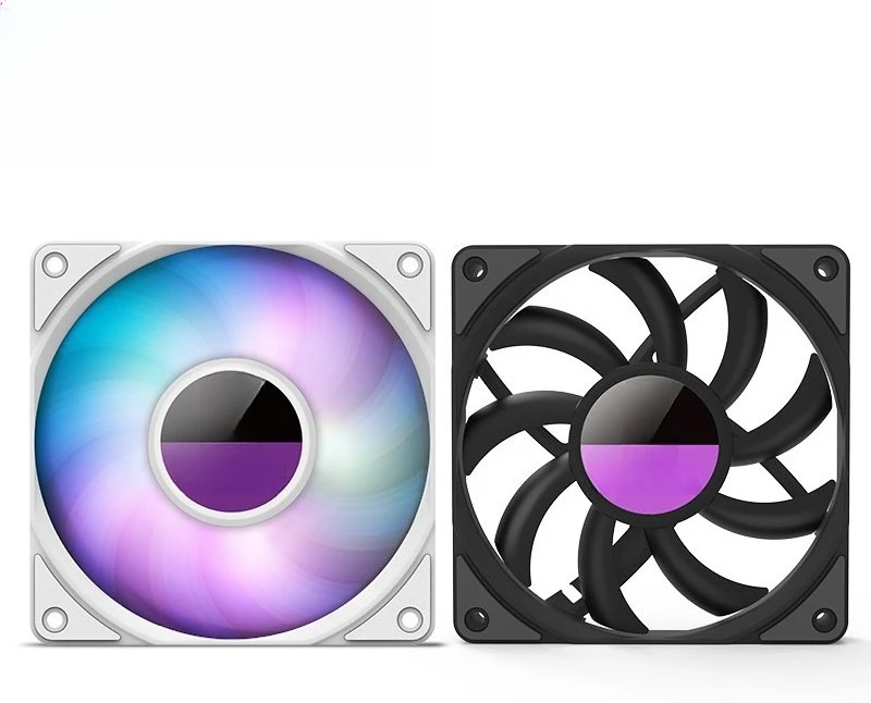 F12015 12cm chassis cooling fan FDB bearing 15mm thickness temperature control silent ARGB