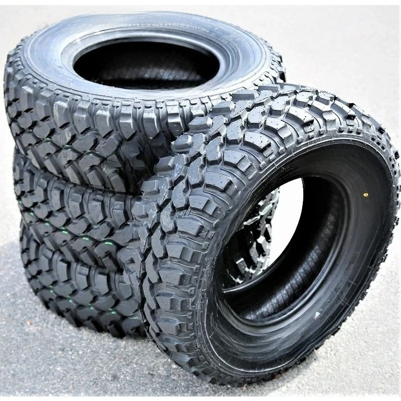 Conjunto de 4 pneus radiais para caminhão leve off-road de lama M/t 08-Lt235/75R15 235/75-15 104/101Q Faixa de carga C Lrc 6 camadas BSW B