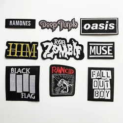 Letter Patches for Clothing DIY Stripes Written Words Sticker Clothes Stickers