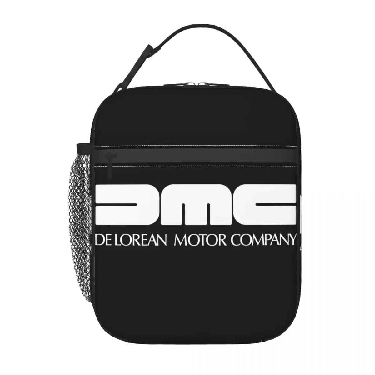 

DeLorean Motor Company Logo Insulated Lunch Bag Tote Food Handbag