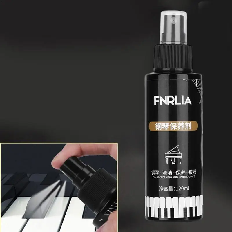 Instrument Cleaner Spray 120ml Piano Cleaning Care Piano Key Cleaner Piano Polish High Gloss Piano Polish Cleaner For Guitar