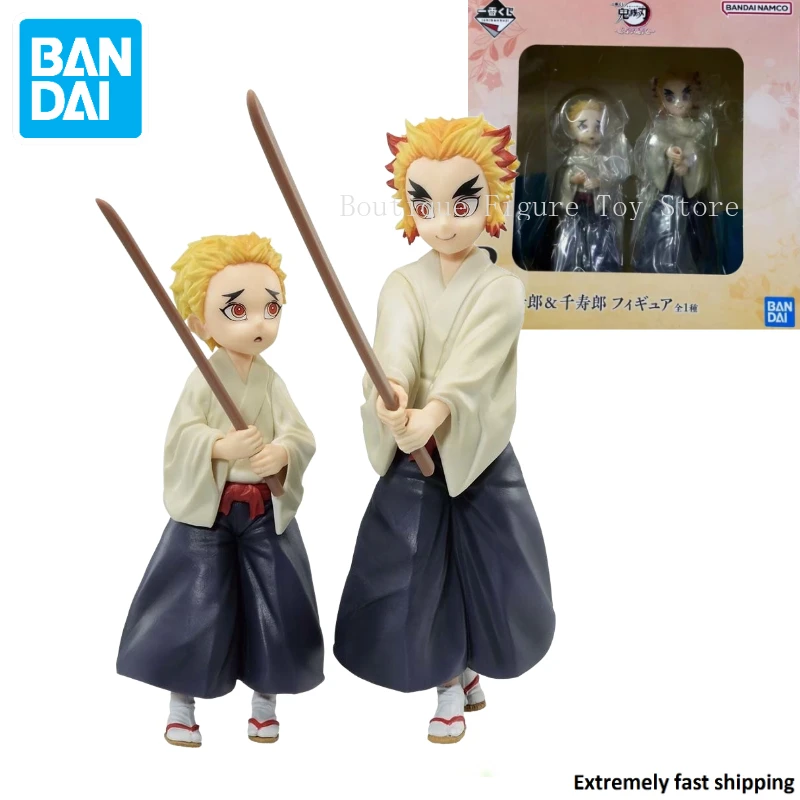 

In Stock Original Bandai Ichibankuji Demon Slayer Everlasting Bond Rengoku Kyoujurou&Rengoku Senjuro Figure Anime Model Toy Gift