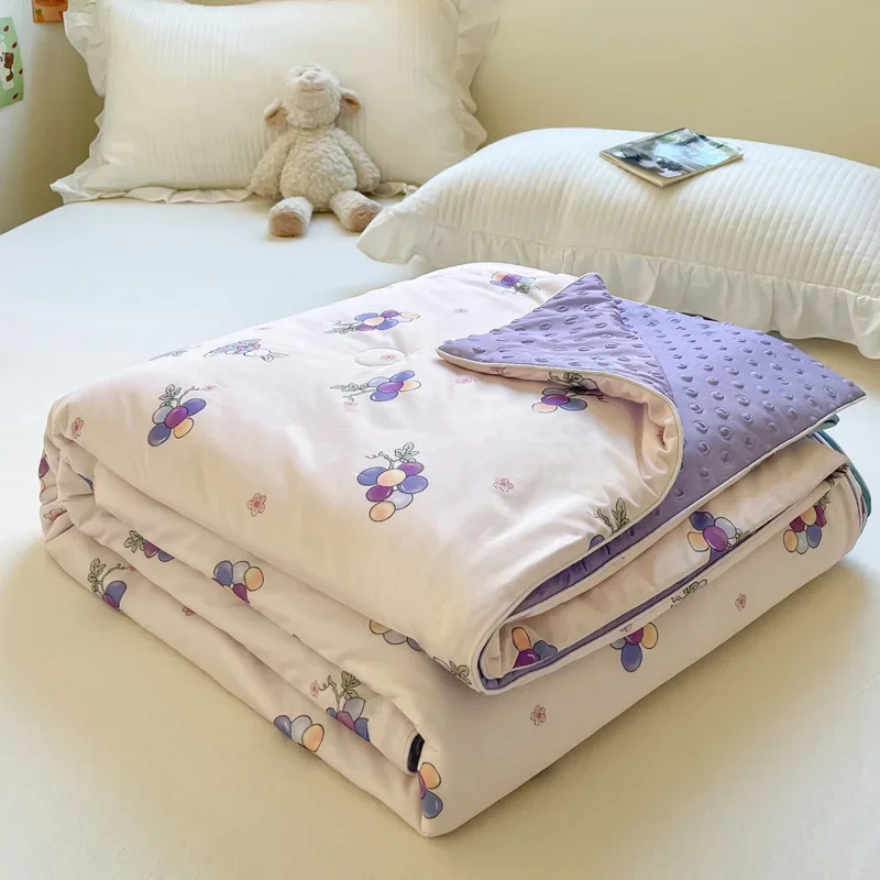 Summer Cool Quilt Feeling Silky Ice Comfortable Cartoon Children's Summer Cool Quilt Thin Quilt Smooth Ice Cooling Comforter