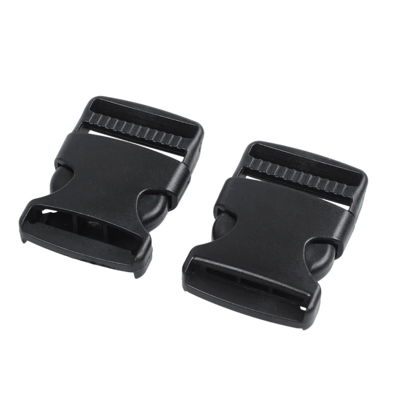 ABGR-20X ハードプラスチックストラップバンドベルトサイドリリースバックル幅 3 センチメートルブラック