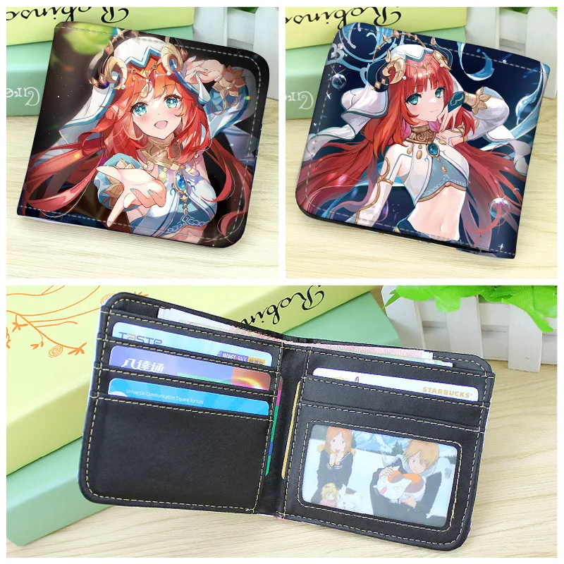 Genshin Impact Game Cartoon Pattern Cosplay Wallet, Anime Purse, Cards Bag, Gift Clutch, Hutao Kazuha, Zhongmovies, planchers amouche Coin