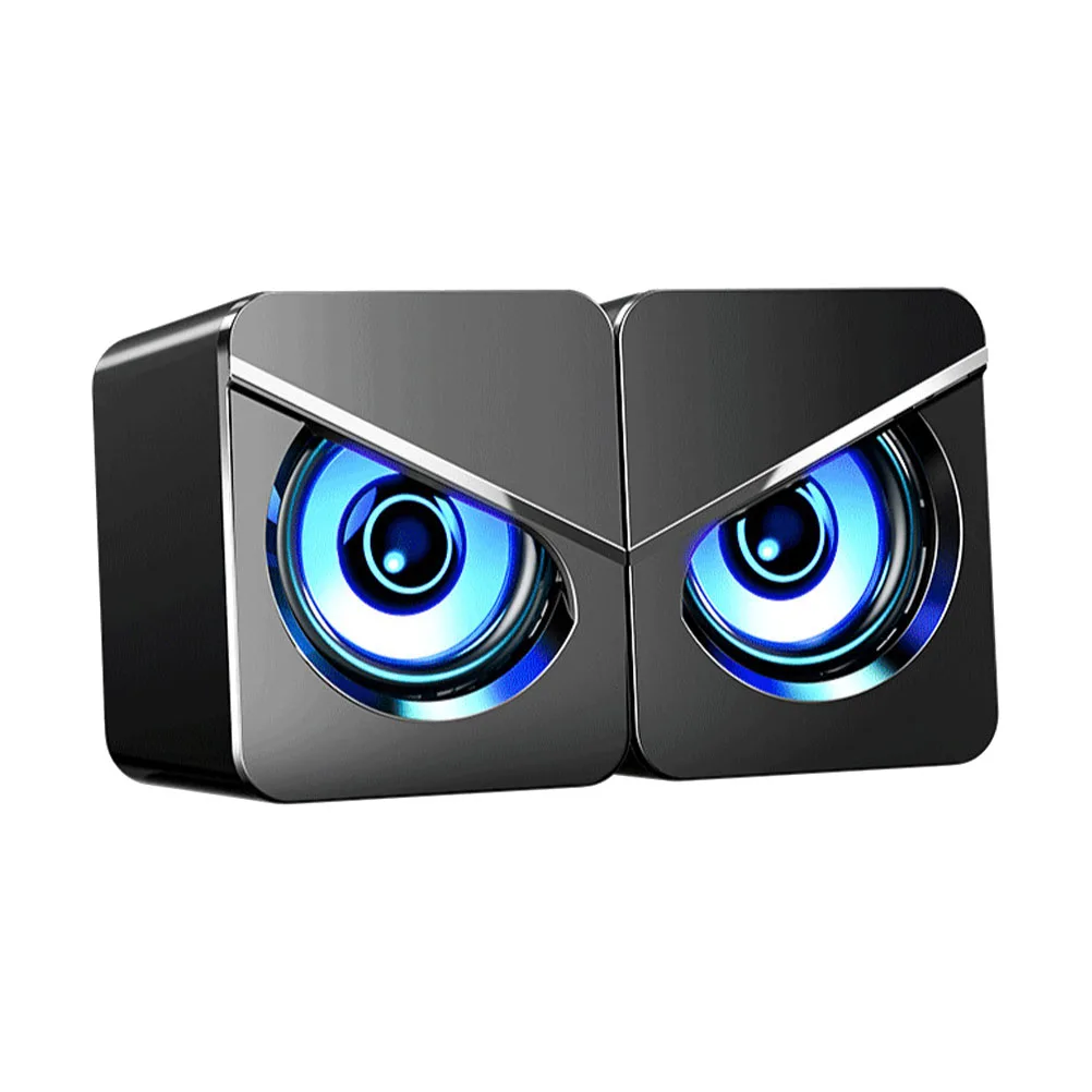 

USB Computer Speaker for Desktop Laptop Wired Mini Speaker Shocking Heavy Bass Dual Speakers High Volume Bass Diaphragm 360