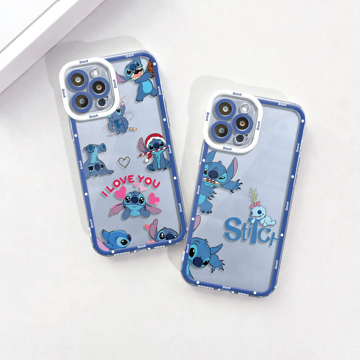 Angie Stitch Clear Case For Samsung Galaxy A54 A14 A53 A34 A52 A12 A13 5G A25 A33 A23 A51 A71 A21s A32 4G Fundas