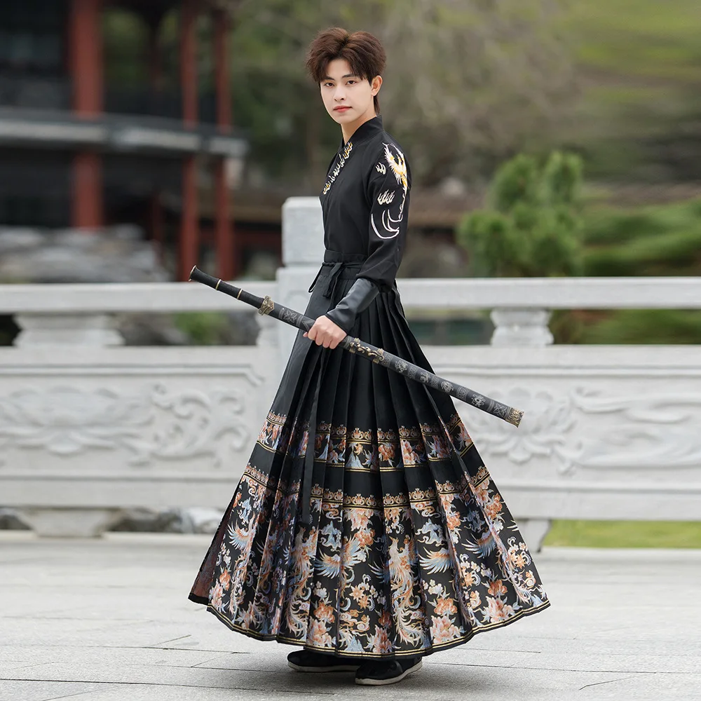 

Original Hanfu Men Traditional Chinese Hanfu Folk Dress Song Dynasty Carnival Halloween Cosplay Costume Hanfu Outfit for Men