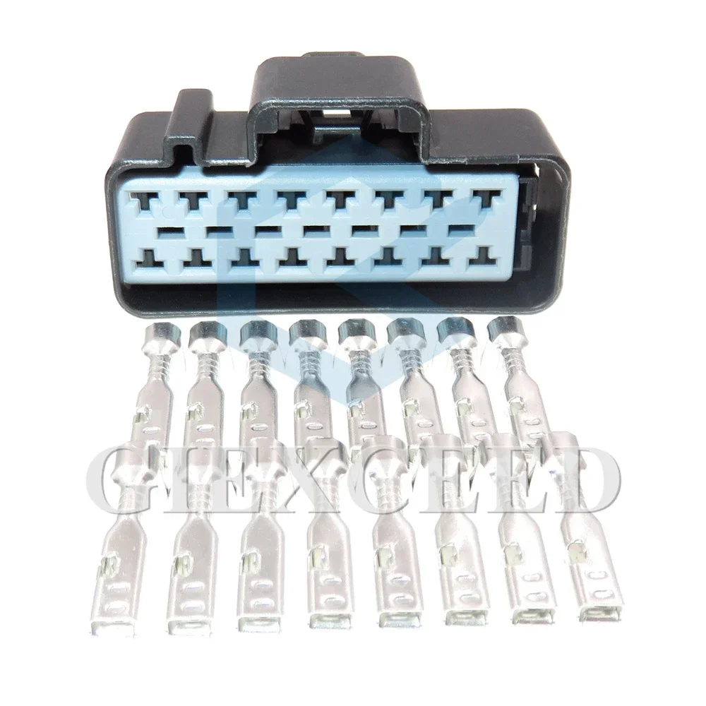 1 Set 16 Pin Car Electrical Socket Auto Wire Harness Plastic Housing Unsealed Connector AC Assembly With Terminal 13780071