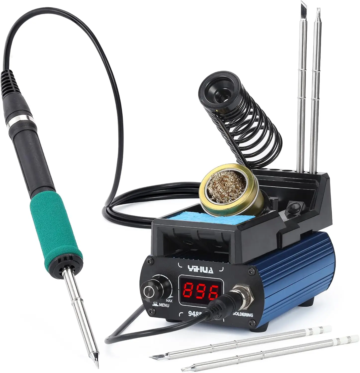 

Soldering Iron Station Kit with Fast Heating, Sleep Mode, Auto Shutdown, 3 Preset Channels, Calibration, for T12 Tips
