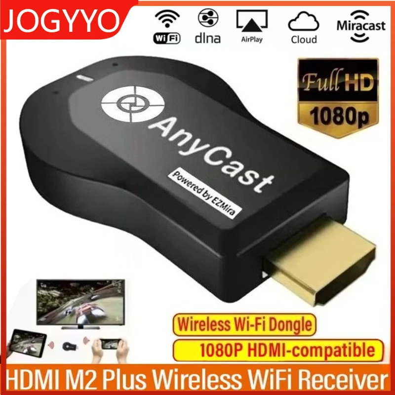 1080P Anycast M2 Plus جهاز استقبال للتليفزيون HDMI متوافق مع واي فاي عرض DLNA دونغل استقبال Mirascreen HDTV لنظام IOS أندرويد Miracast Airplay #1