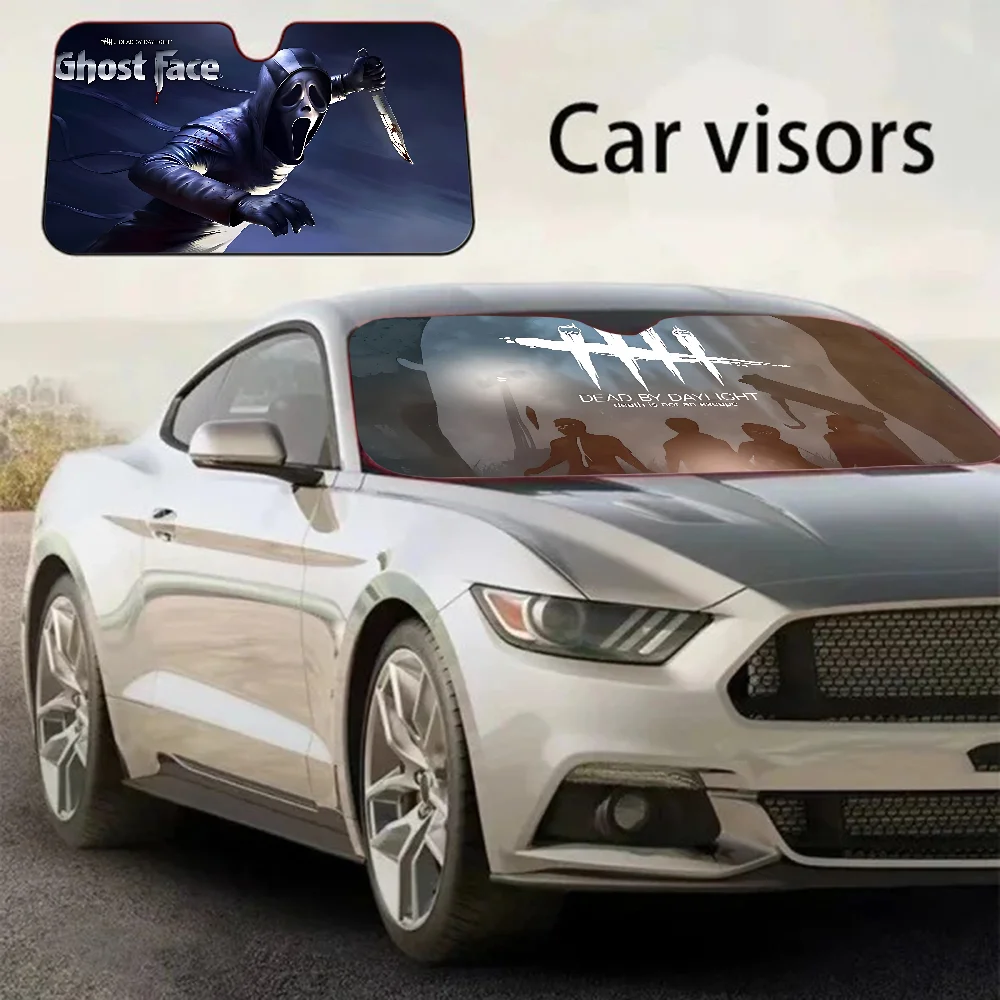 Game D-Daylight By D-Dead Front Window Sunshade Black UV Protection Blackout Cloth Windshield Visor Auto Curtain Sunshade Gifts