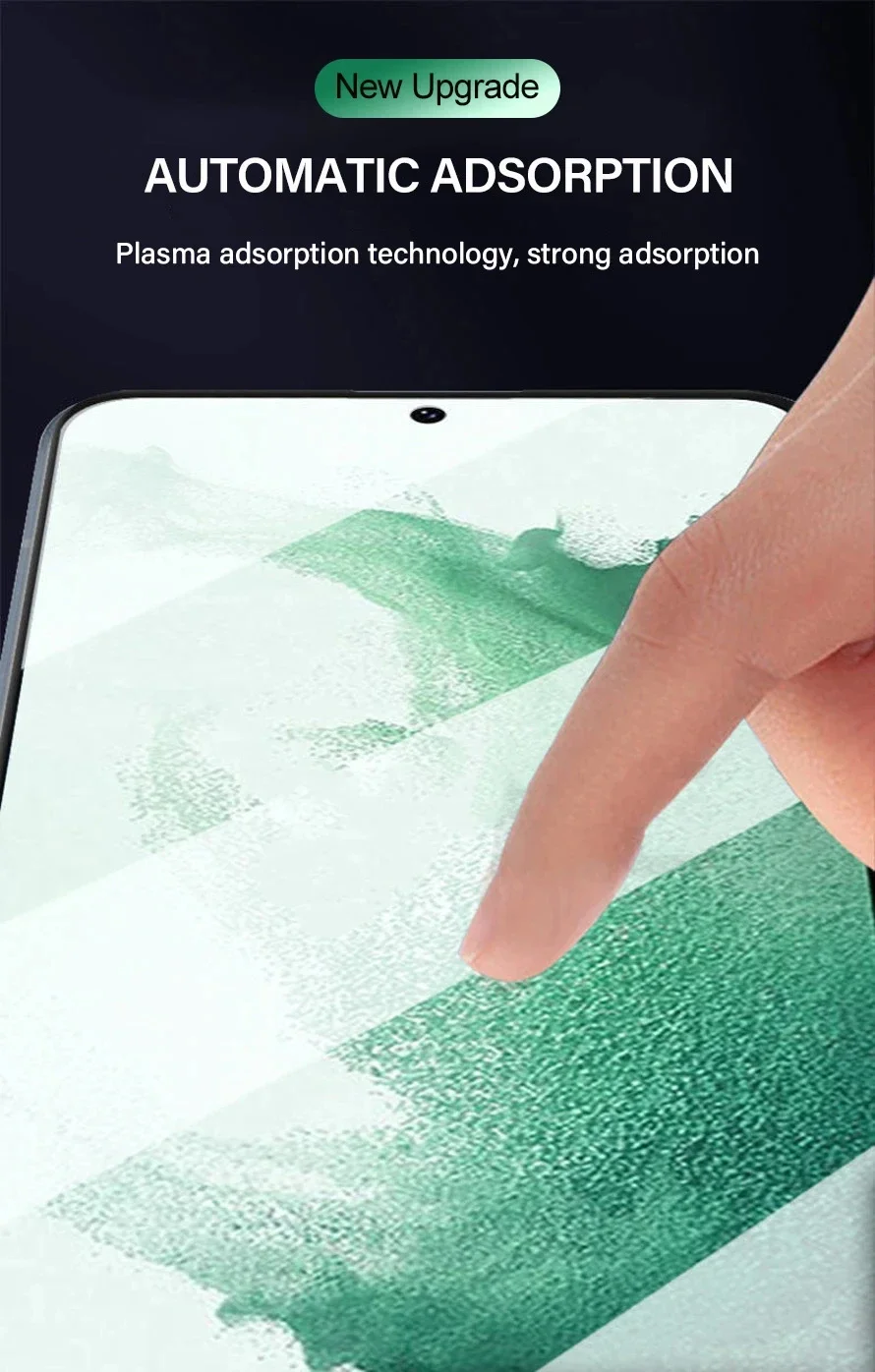 2PCS Tempered Glass For Samsung Galaxy S24 Ultra S23 S21 S20 FE S24 S23 S22 S21 S20 Plus Fingerprint Unlocking Screen Protector