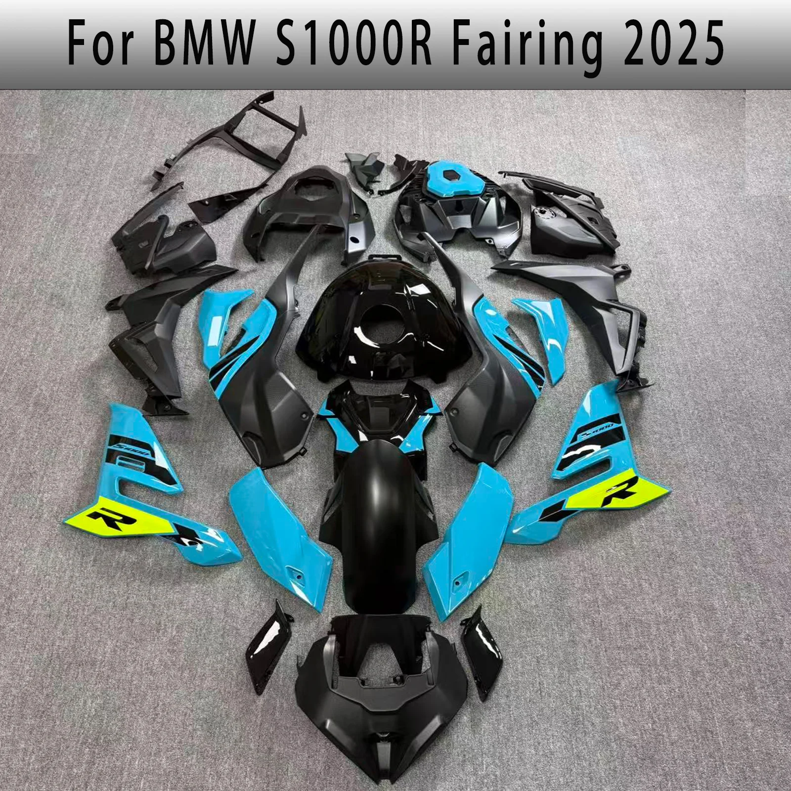 

New Motorcycle Fairing Kit For BMW S1000R 2025-2026 Complete Fairing Set, Body Shell & Plastic Components Blue DIY Paint Scheme
