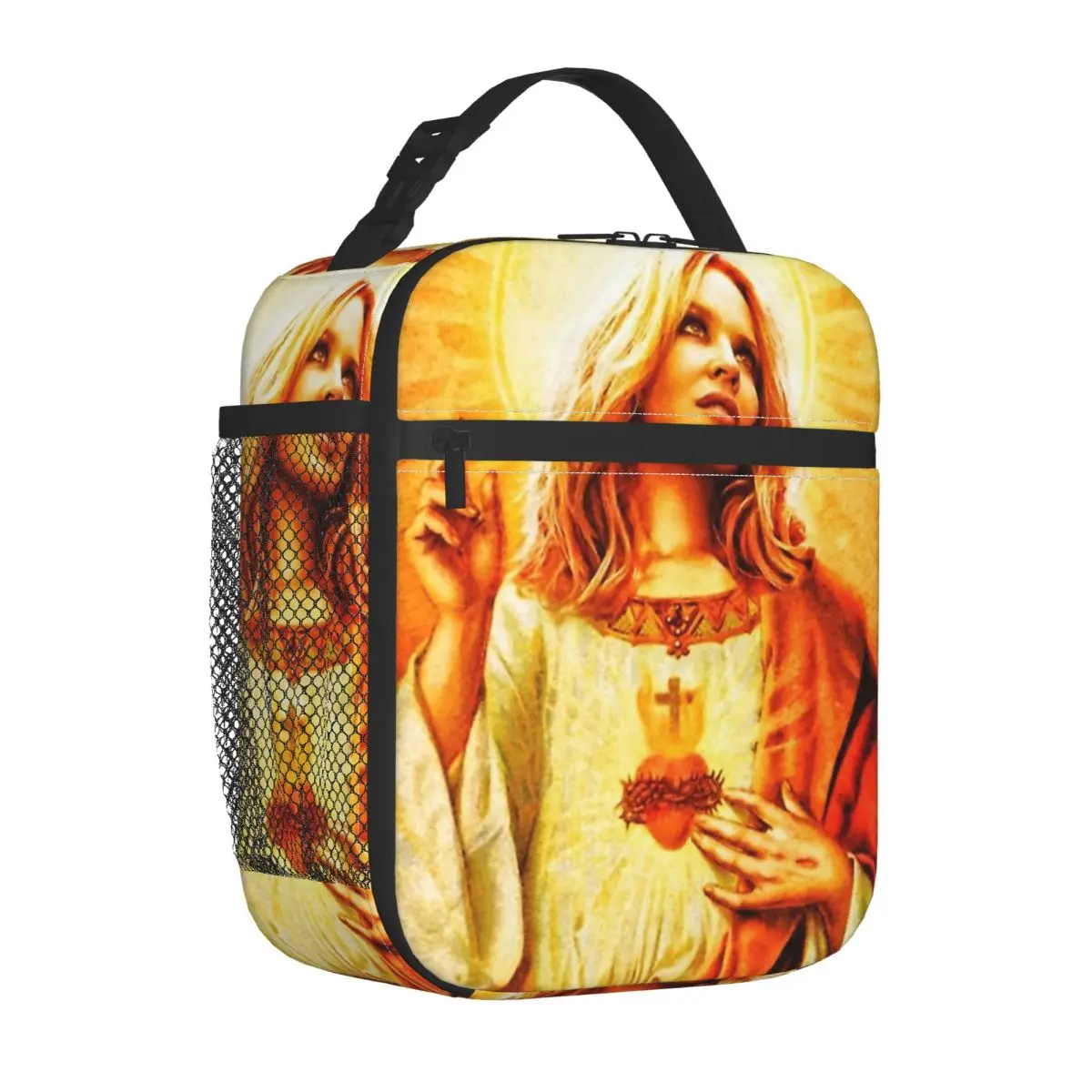 

Kylie Minogue Christ Insulated Lunch Bag Cooler Bag Reusable Large Lunch Box Tote Food Handbags College Outdoor