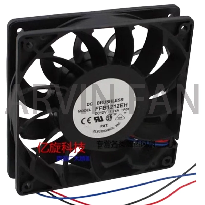 

FFB1212EH 12025 12V 1.74A 12CM PWM Temperature-controlled High Air Volume Violent Fan