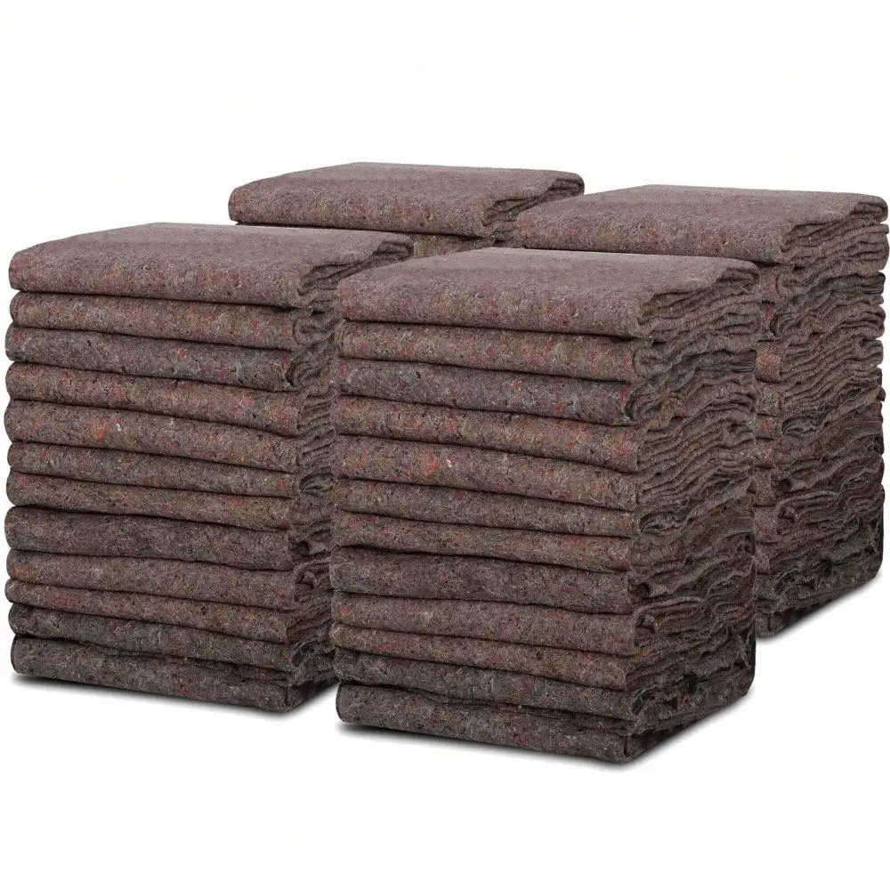 

Heavy Duty Moving Blankets 53" x 74" Shipping Furniture Protection Pads 48 Pack