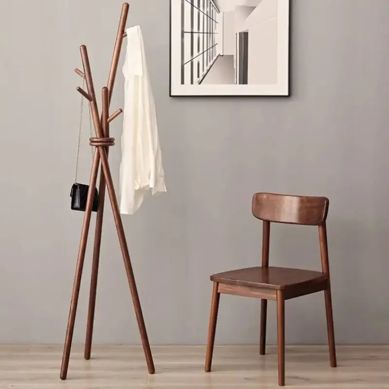 # Room Boutique Stand Clothes Rack Floor Baby Cute Hallway Wood Clothes Rack Living Room Design Colgadores De Ropa Furniture Hom